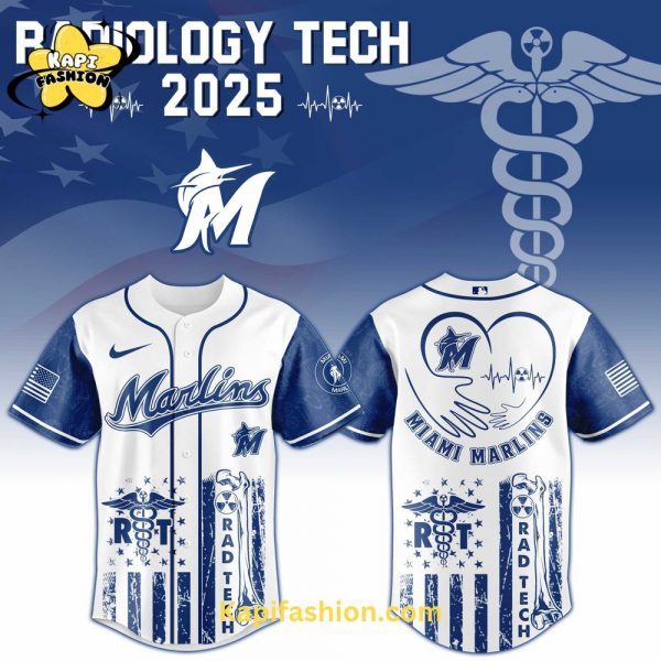 Miami Marlins Radiology Tech Night Exclusive Design Jersey