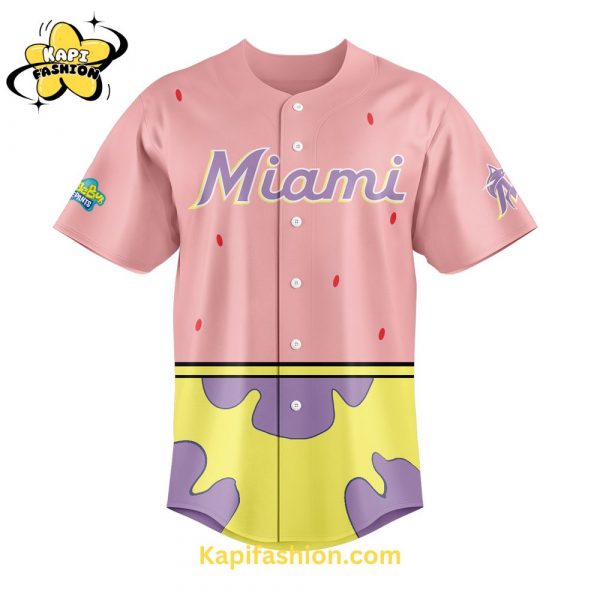 Miami Marlins SpongeBob SquarePants Day Limited Edition 2025 Jersey Custom Name