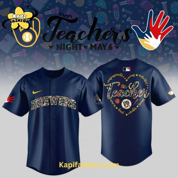 Milwaukee Brewers Baseball HAPPY TEACHER’S Jersey 2025