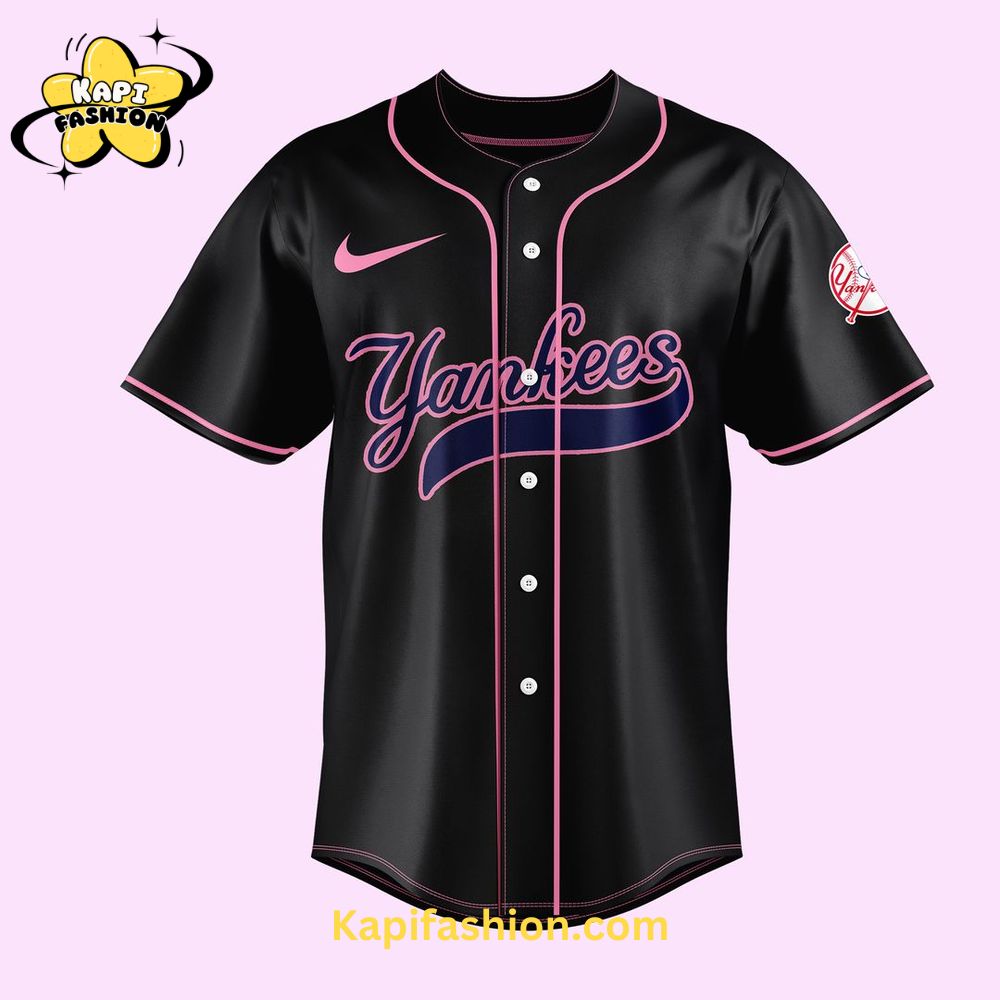 New York Yankees BLACKPINK Limited Edition Black Jersey 2025 V2 New York Yankees BLACKPINK Limited Edition Black Jersey 2025 V2