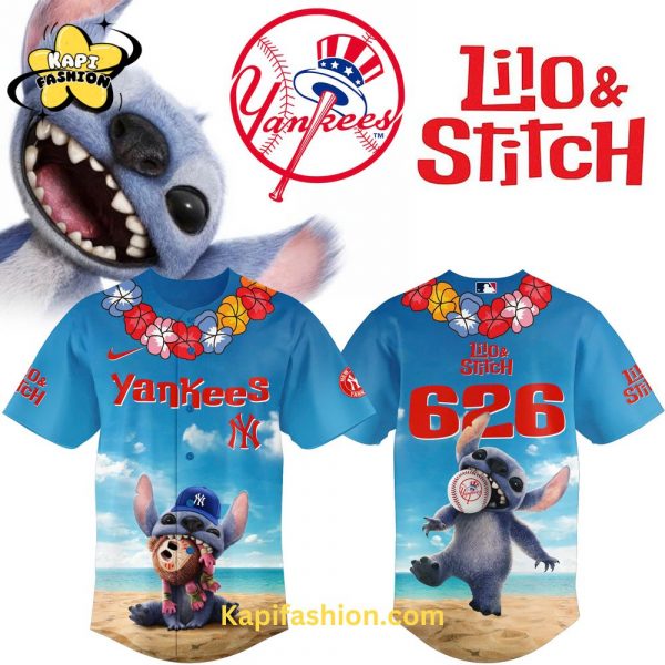New York Yankees Lilo & Stitch Special Jersey 2025