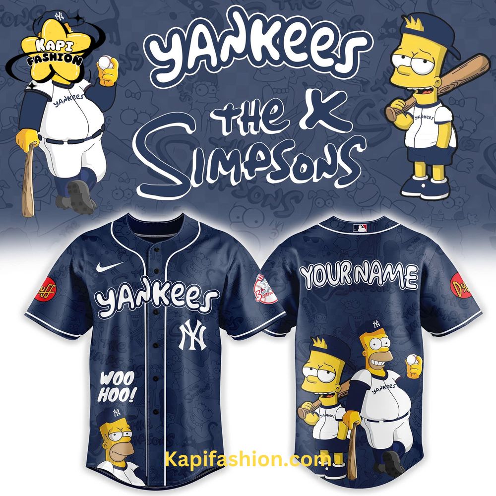 New York Yankees The Simpsons Heritage Jersey New York Yankees The Simpsons Heritage Jersey