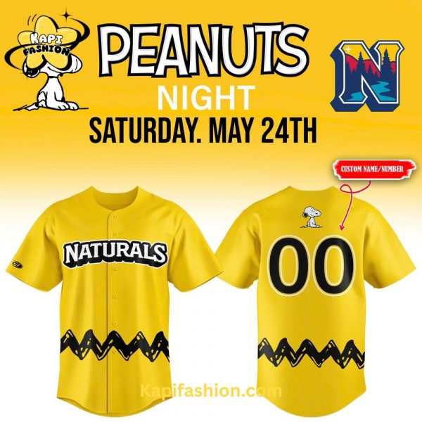 Northwest Arkansas Naturals Peanuts Night Special Jersey 2025 V2