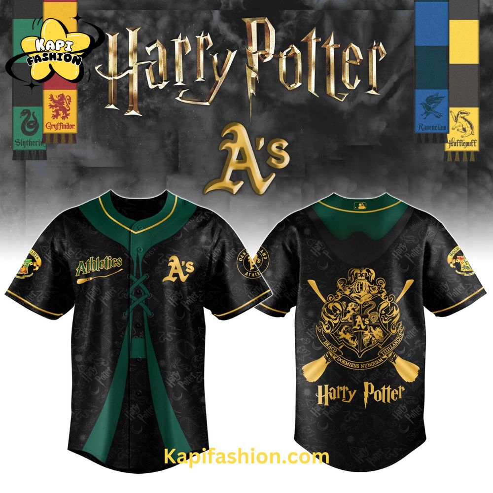 Oakland Athletics Harry Potter Special Edition Jersey V2 Oakland Athletics Harry Potter Special Edition Jersey V2