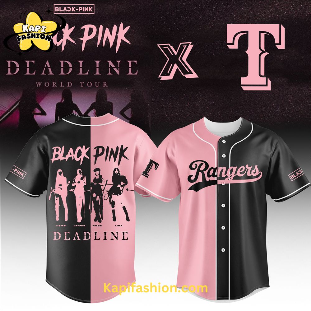 Texas Rangers BLACKPINK Jersey Texas Rangers BLACKPINK Jersey