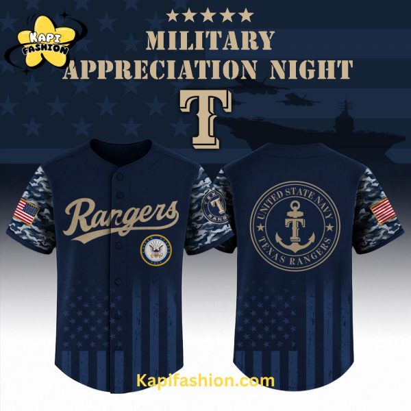 Texas Rangers US Navy Appreciation Night Special Edition Jersey