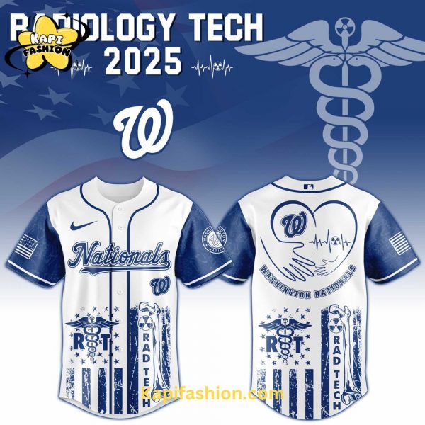 Washington Nationals Radiology Tech Night Exclusive Design Jersey