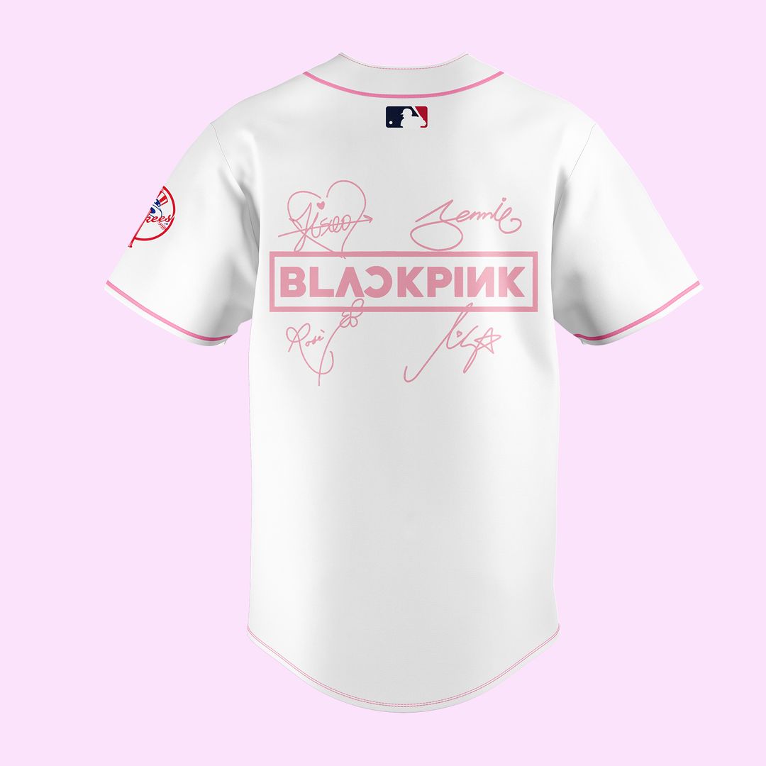 New York Yankees BLACKPINK Limited Edition White Jersey 2025 V2 New York Yankees BLACKPINK Limited Edition White Jersey 2025 V2