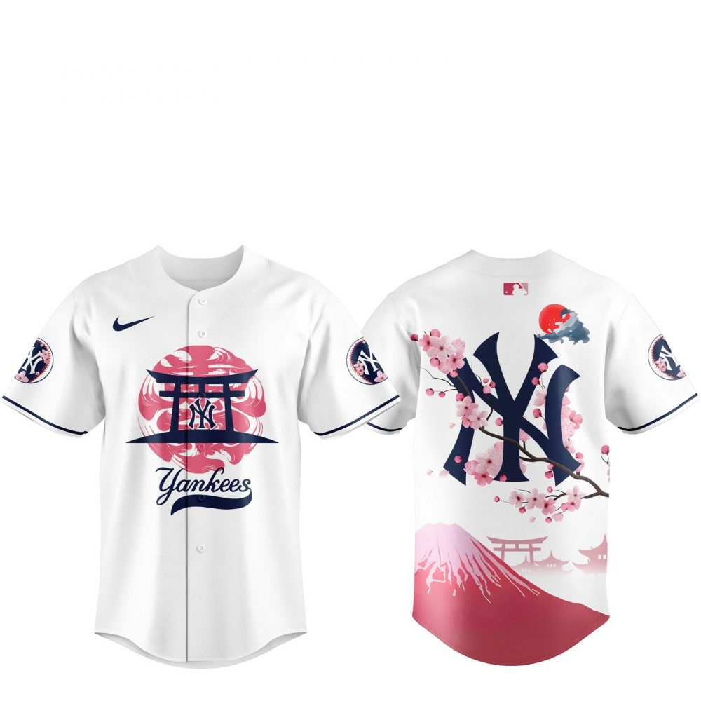 New York Yankees Fuji Mount Tokyo Series Jersey 2025 V2