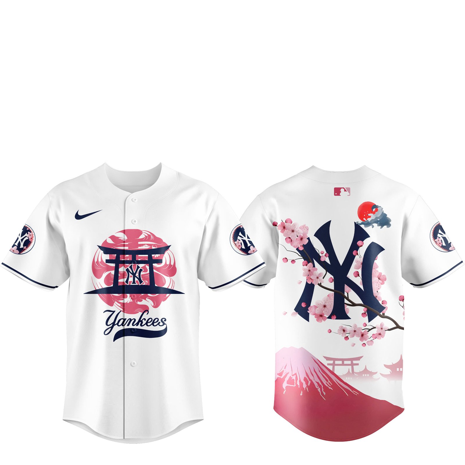 New York Yankees Fuji Mount Tokyo Series Jersey 2025 V2 New York Yankees Fuji Mount Tokyo Series Jersey 2025 V2