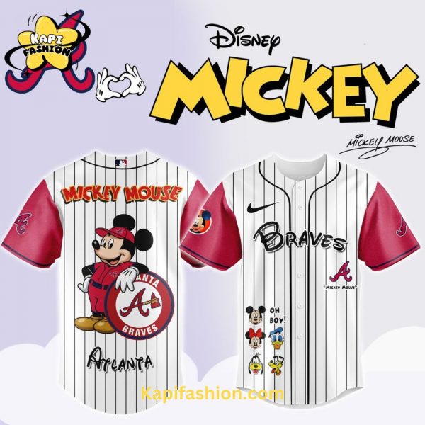 Atlanta Braves Mickey Mouse And Friends Jersey