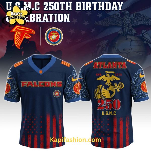Atlanta Falcons US U.S.M.C 250th Birthday Limited Edition Jersey
