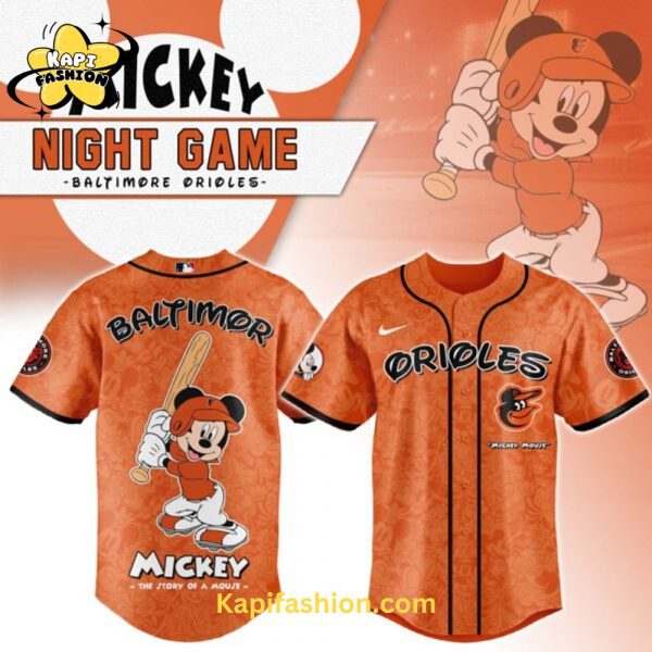 Baltimore Orioles Mickey Mouse Night Game Jersey V2