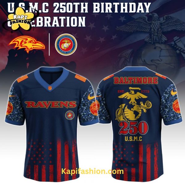 Baltimore Ravens US U.S.M.C 250th Birthday Limited Edition Jersey