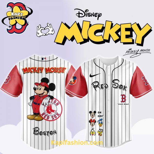 Boston Red Sox Mickey Mouse And Friends Jersey