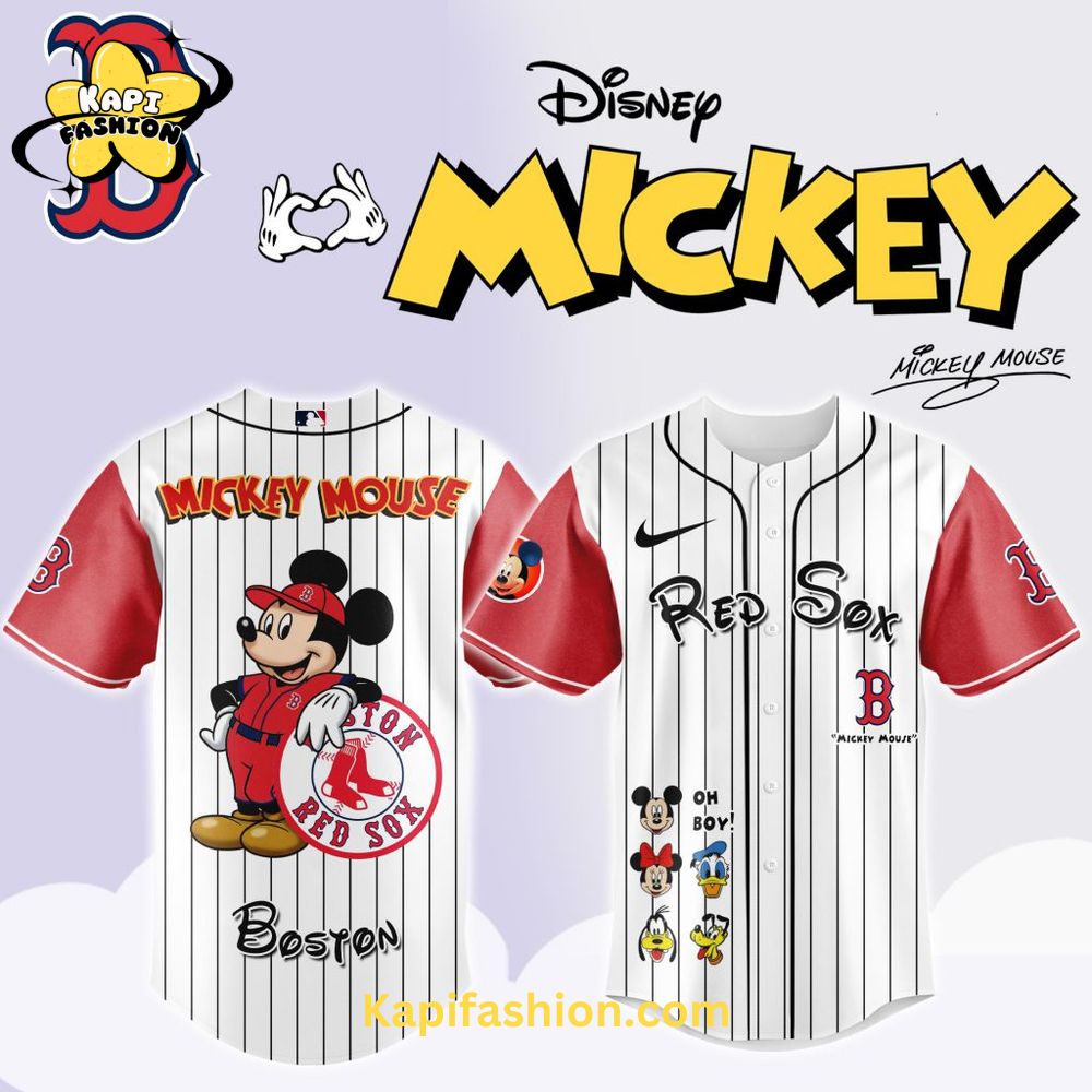 Boston Red Sox Mickey Mouse And Friends Jersey Boston Red Sox Mickey Mouse And Friends Jersey