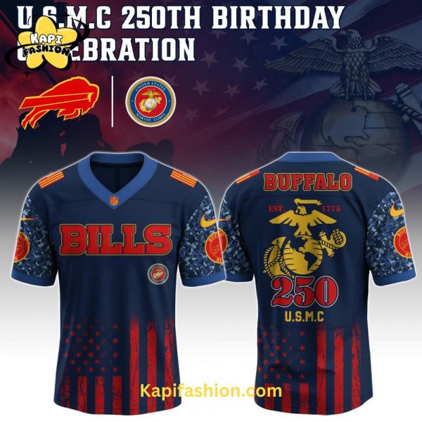 Buffalo Bills US U.S.M.C 250th Birthday Limited Edition Jersey
