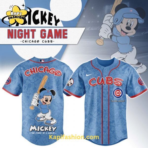 Chicago Cubs Mickey Mouse Night Game Jersey