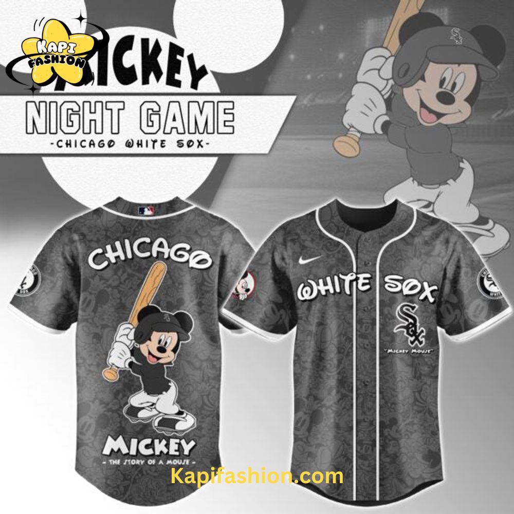Chicago White Sox Mickey Mouse Night Game Jersey V2 Chicago White Sox Mickey Mouse Night Game Jersey V2