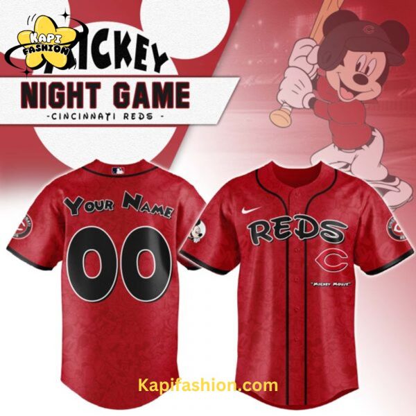 Cincinnati Reds Mickey Mouse Night Game Jersey
