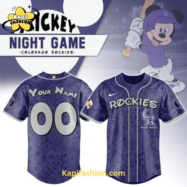 Colorado Rockies Mickey Mouse Night Game Jersey