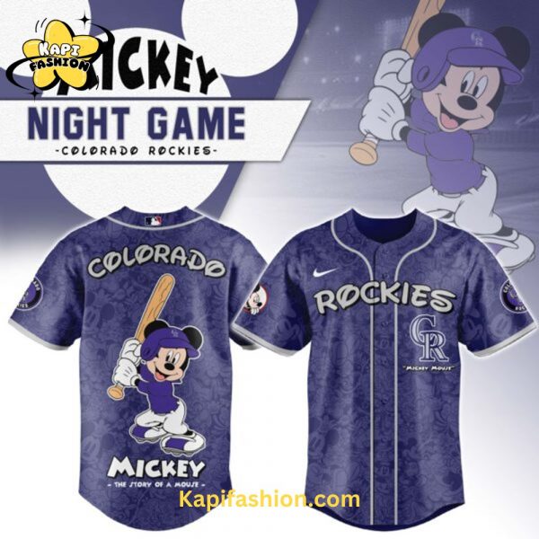 Colorado Rockies Mickey Mouse Night Game Jersey V2
