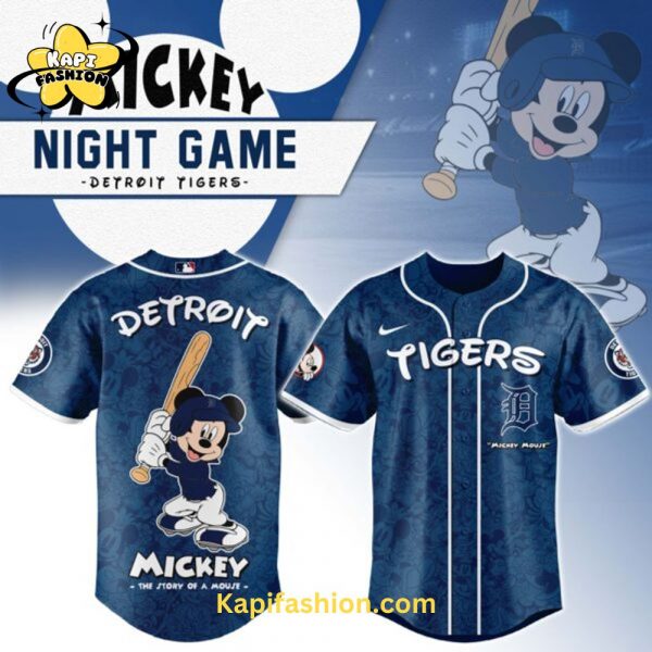 Detroit Tigers Mickey Mouse Night Game Jersey V2