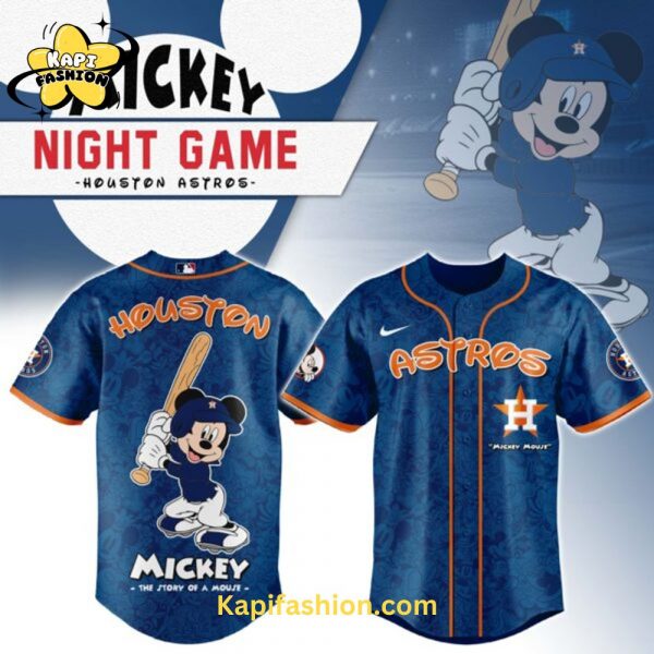 Houston Astros Mickey Mouse Night Game Jersey V2