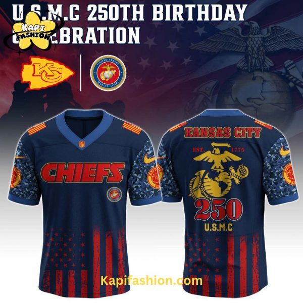 Kansas City Chiefs US U.S.M.C 250th Birthday Limited Edition Jersey