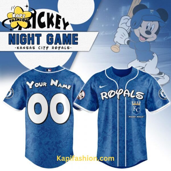Kansas City Royals Mickey Mouse Night Game Jersey