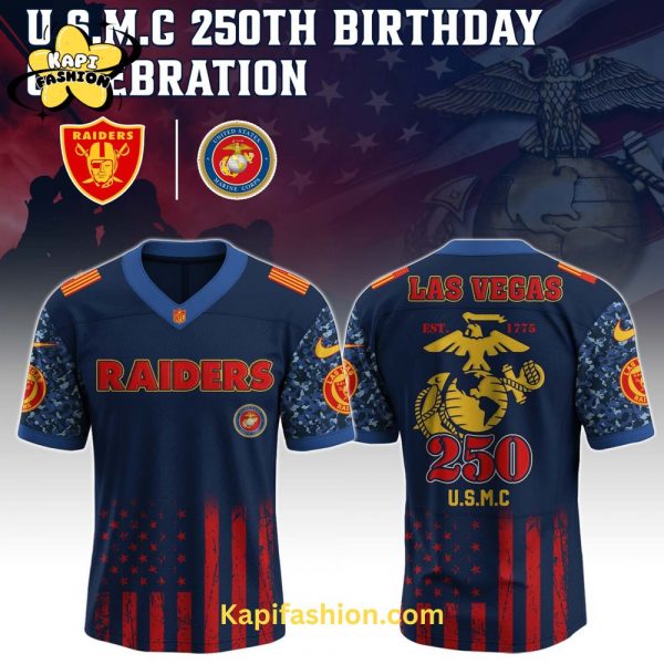 Las Vegas Raiders US U.S.M.C 250th Birthday Limited Edition Jersey