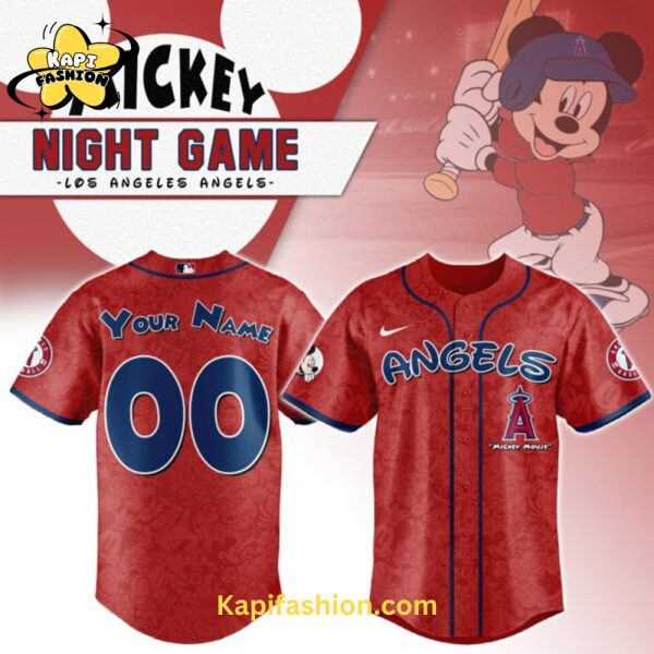 Los Angeles Angels Mickey Mouse Night Game Jersey