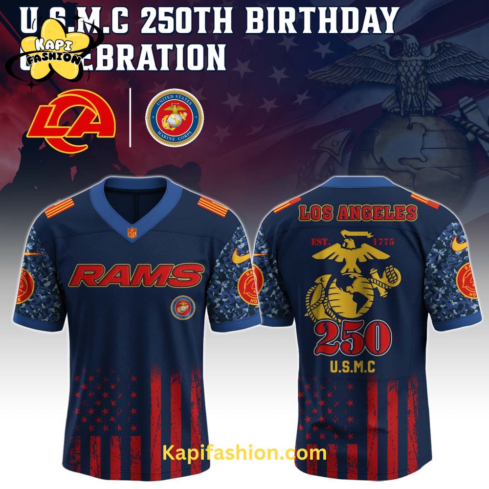 Los Angeles Rams US U.S.M.C 250th Birthday Limited Edition Jersey Los Angeles Rams US U.S.M.C 250th Birthday Limited Edition Jersey