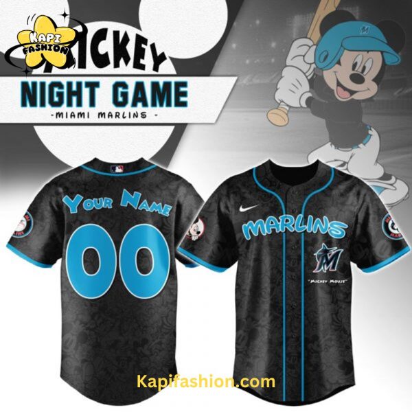 Miami Marlins Mickey Mouse Night Game Jersey