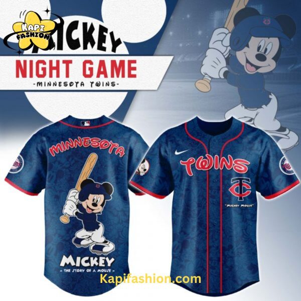 Minnesota Twins Mickey Mouse Night Game Jersey V2