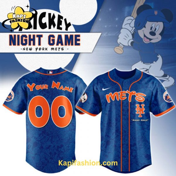 New York Mets Mickey Mouse Night Game Jersey