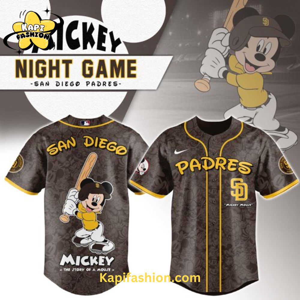 San Diego Padres Mickey Mouse Night Game Jersey San Diego Padres Mickey Mouse Night Game Jersey