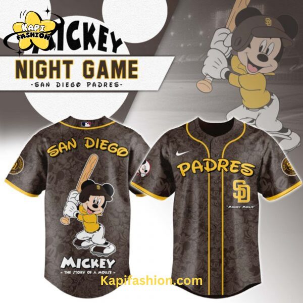 San Diego Padres Mickey Mouse Night Game Jersey