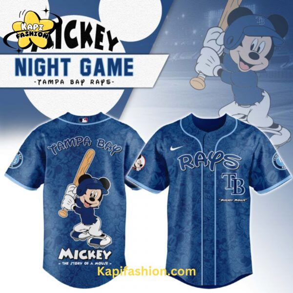 Tampa Bay Rays Mickey Mouse Night Game Jersey V2