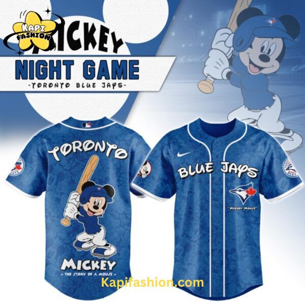 Toronto Blue Jays Mickey Mouse Night Game Jersey V2
