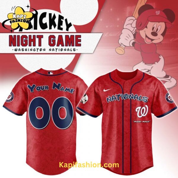 Washington Nationals Mickey Mouse Night Game Jersey
