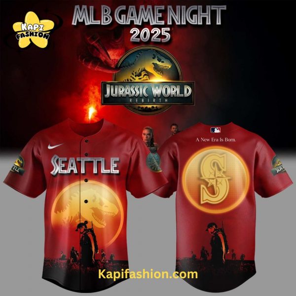 Seattle Mariners Baseball Jurassic World Rebirth Limited Edition Jersey