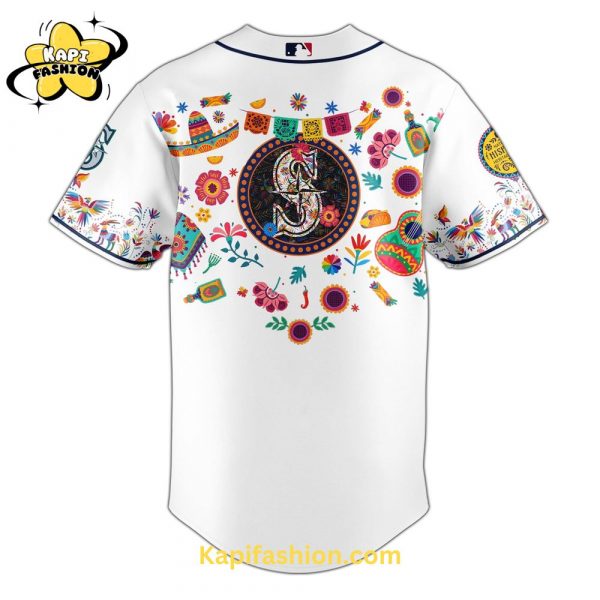 Kapifashion2FSeattle Mariners Hispanic Heritage Specail Edition Jersey 3