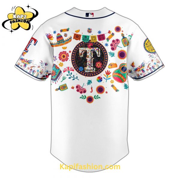 Kapifashion2FTexas Rangers Hispanic Heritage Specail Edition Jersey 3