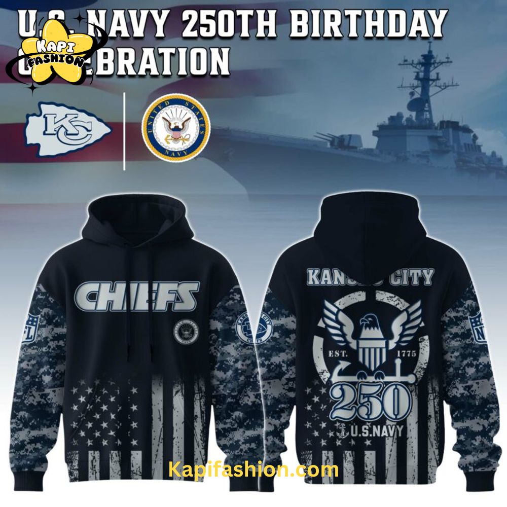 Kansas City Chiefs NFL x 250 U.S. NAVY Hoodie 02 Kansas City Chiefs NFL x 250 U.S. NAVY Hoodie 02